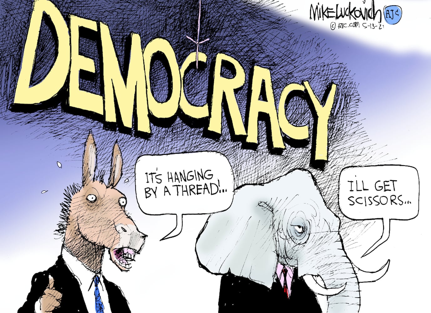 Week in cartoons: Facebook ban, pipeline ransom and more
