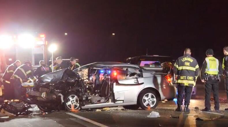 An 83-year-old Warren County man was the 25th Ohioan killed this year in wrong-way crashes in Ohio. Vestle Ridenour of Morrow was headed south on northbound Ohio 48 Bypass Monday when he crashed head-on into a nortbound driver. STAFF/DeANDRE DAVIS