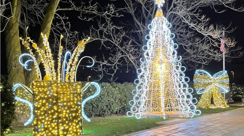 Numerous holiday lights will greet visitors to the 2021 Holiday Whopla at Swallen's Park in Middletown. The festival will include an ice skating rink, entertainment, food and drinks. SUBMITTED PHOTO