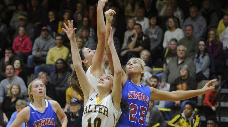 Alter’s Riley Priest (10) is a key returner. MARC PENDLETON / STAFF