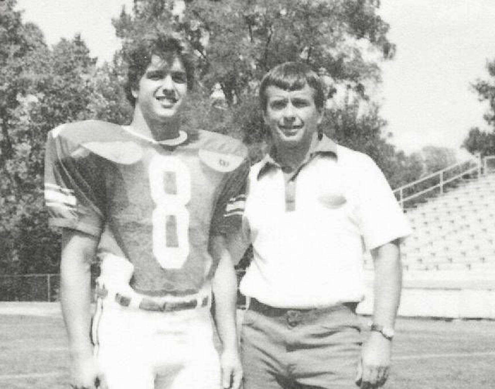 New York Giants' new Head Football Coach John Harbaugh will deliver the keynote speech at Miami University's spring commencement. The former RedHawk football defensive back (pictured), who graduated from Miami in 1984, won a Super Bowl in 2013 while coaching the Baltimore Ravens and was inducted into the school’s “Cradle of Coaches” honor plaza with a statue next to Yager Stadium in 2014. (Provided)