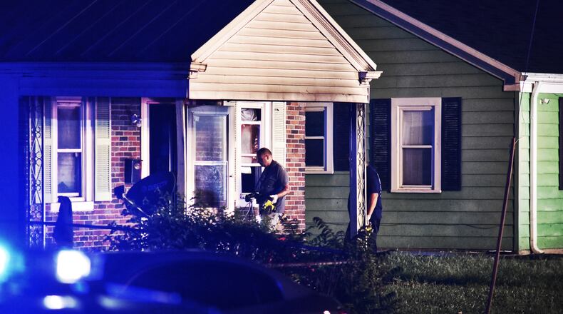 A fire is under investigation Aug. 14, 2020, in the 1200 block of Lind Street in Middletown. NICK GRAHAM / STAFF