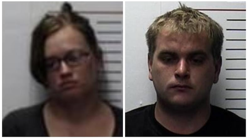Nathan Klepinger (right) and Stacy Brown are charged in a series of crimes targeting their Middletown neighbors.