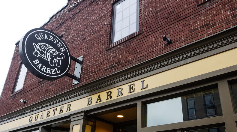 Dozens of companies have expressed interest in the building at 103 Main Street, formerly occupied by Quarter Barrel Brewery + Pub. Interested businesses must submit proposals for occupying the building by the end of business Friday, and several finalists will be chosen next week. NICK GRAHAM/STAFF