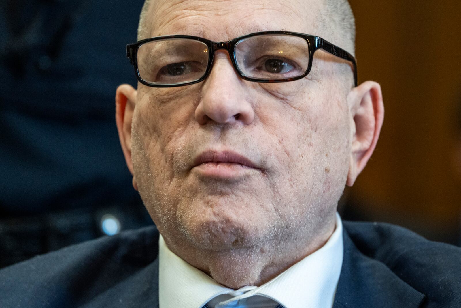 Harvey Weinstein, appears at Manhattan Criminal Court on Wednesday, April 9, 2025, in New York (AP Photo/Eduardo Munoz Alvarez, Pool)