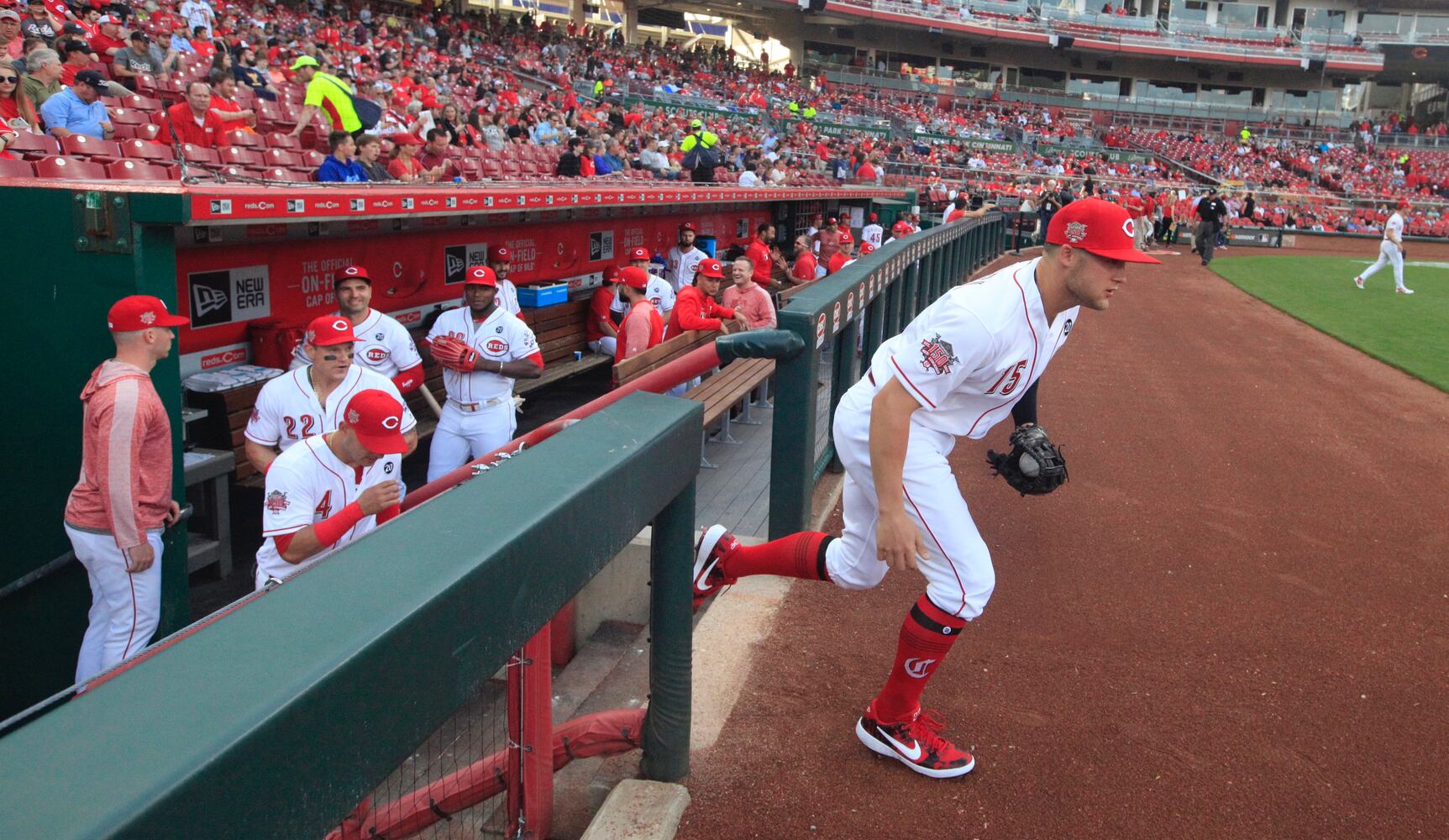 Photos: Nick Senzel makes big-league debut with Reds
