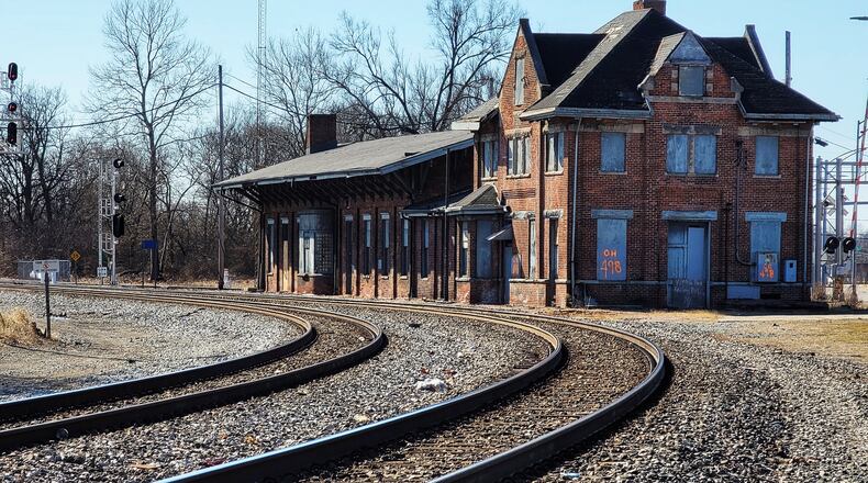 Hamilton Mayor Pat Moeller and others want to save the historic CSX station and move it elsewhere, but he is concerned the railroad is preparing to tear it down. NICK GRAHAM/STAFF