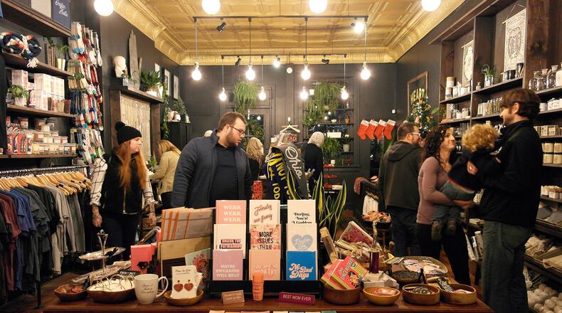 First Friday starts tonight, Dec. 3, at 5 p.m. The Downtown Dayton Partnership is using this First Friday edition to encourage people to shop small and support downtown’s local businesses.