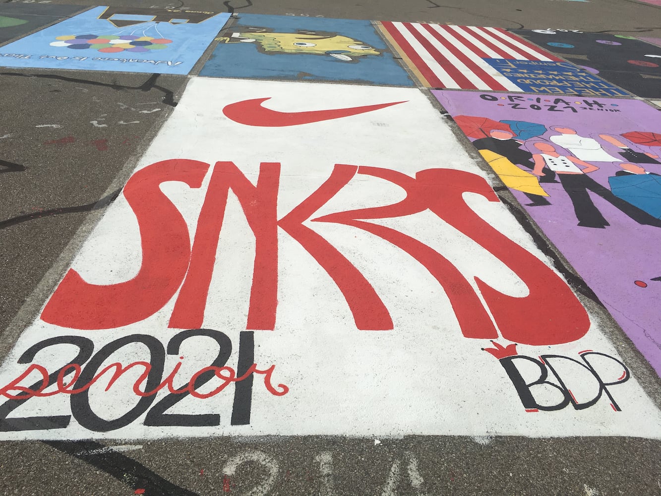 Lakota West High School parking lot spaces