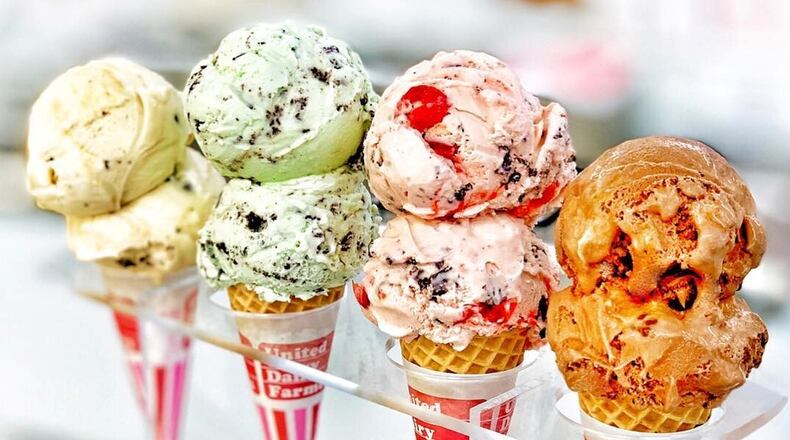 United Dairy Farmers is giving away free two-dip cones today, Aug. 5. (Source: Facebook)