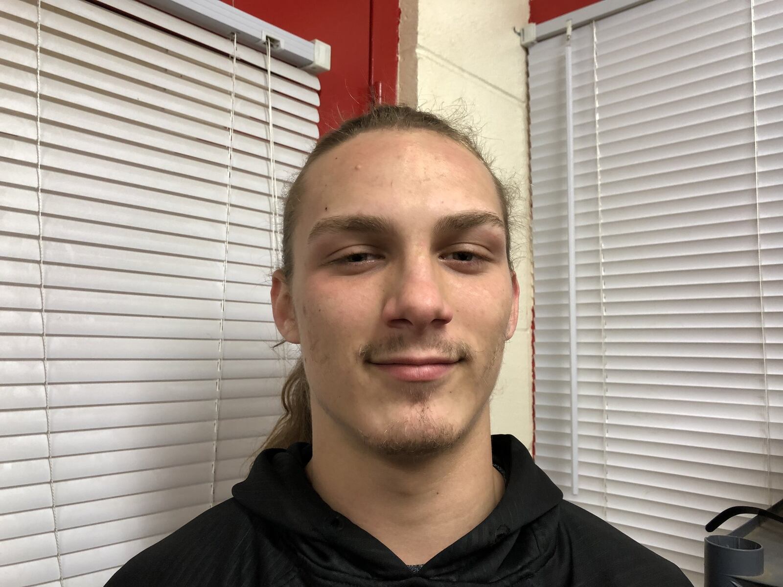 Madison senior linebacker Cameron Cooke