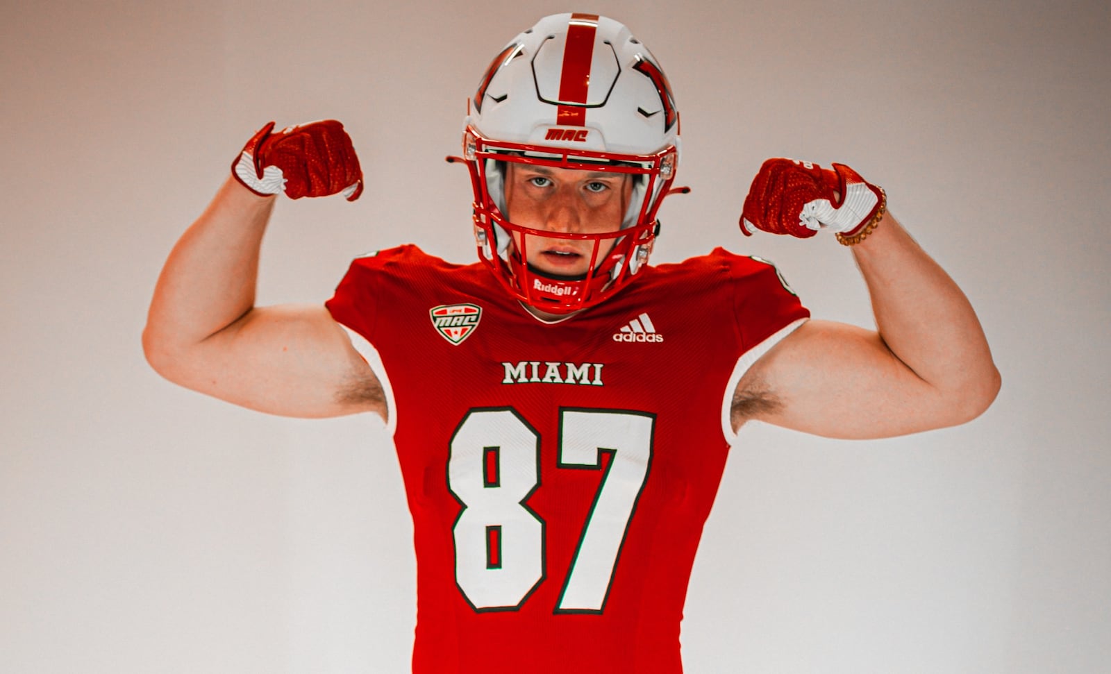 Signed earlier this year, the first-ever partnership agreement between Miami University and the Cincinnati Bengals now features a former Redhawk football player working to help the local NFL team win. And 2023 Miami graduate and former football player Trey LaBounty is one of the first faces of these two organizations joining forces. (Provided)