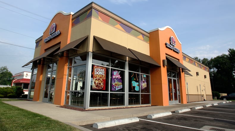 The recently remolded Taco Bell on North Verity Parkway in Middletown, Ohio pictured Thursday, July 28, 2011 will be compared with the Taco Bell under construction on Breiel Boulevard. The Breiel Boulevard location is being built as a LEED - or green - facility and the North Verity Parkway facility is a not. The LEED building will be the first stand-alone corporate LEED certified restaurant, according to Taco Bell. Staff photo by Gary Stelzer