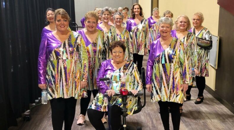 The Diamond Jubilee Chorus, a 45-member women’s acapella group, is preparing to compete at the Sweet Adelines International Harmony Classic Competition Oct. 31 in Louisville. CONTRIBUTED