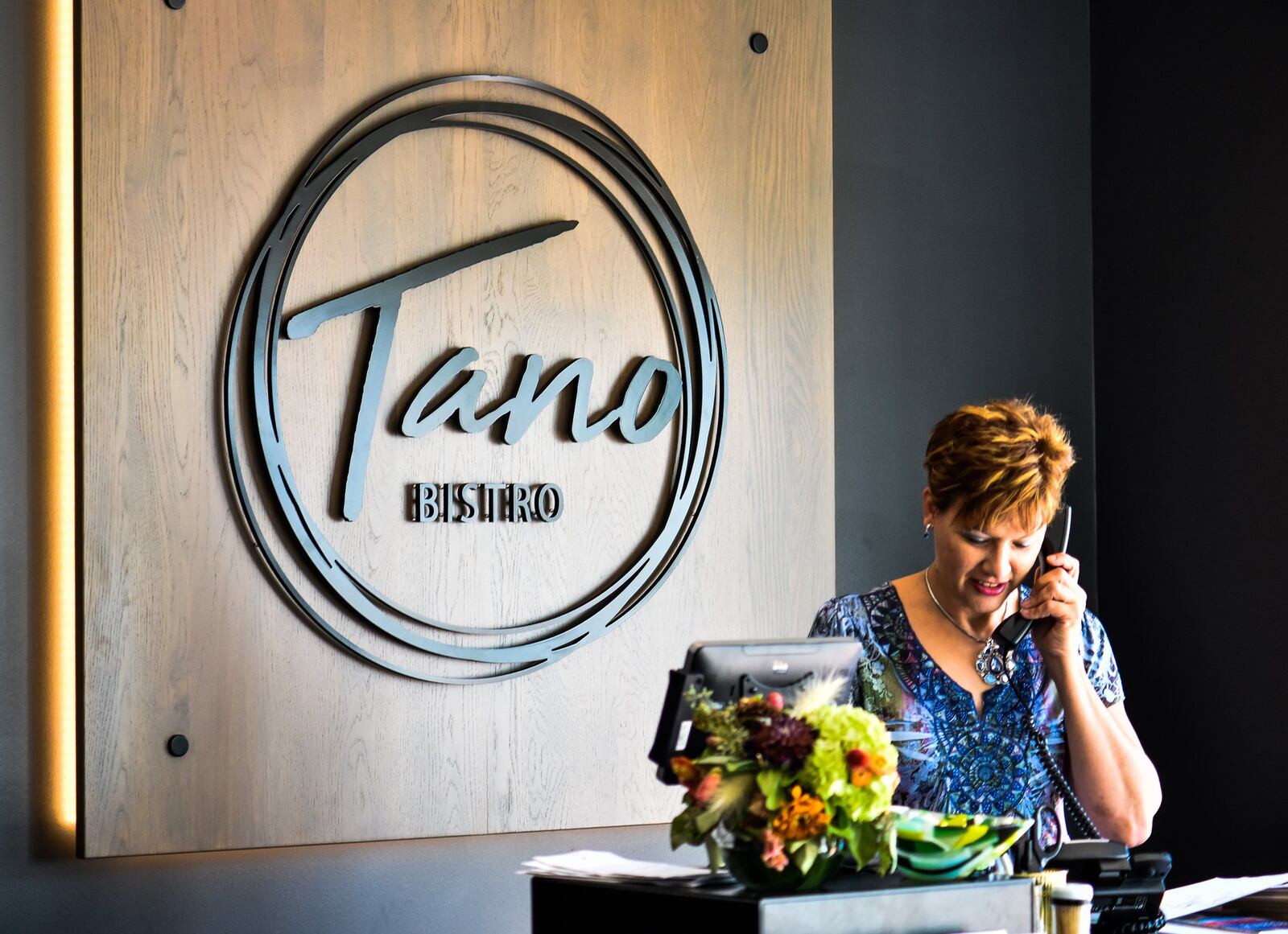 Tano Bistro is now open at 150 Riverfront Plaza on the corner of Dayton Street and Riverfront Plaza in the first floor of The Marcum, a new mixed-used development, in Hamilton. Tano Bistroâ€™s Hamilton location, a 100-seat dining space, will initially open at 4 for but dinner but may expand hours in the future. NICK GRAHAM/STAFF