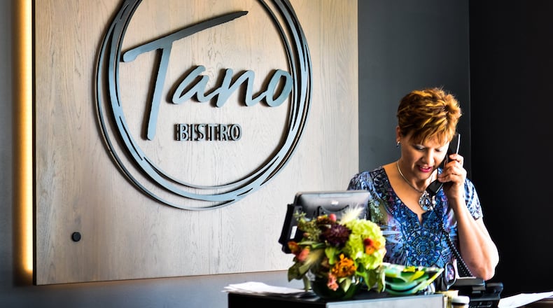 Tano Bistro is now open at 150 Riverfront Plaza on the corner of Dayton Street and Riverfront Plaza in the first floor of The Marcum, a new mixed-used development, in Hamilton. Tano Bistro’s Hamilton location, a 100-seat dining space, will initially open at 4 for but dinner but may expand hours in the future. NICK GRAHAM/STAFF