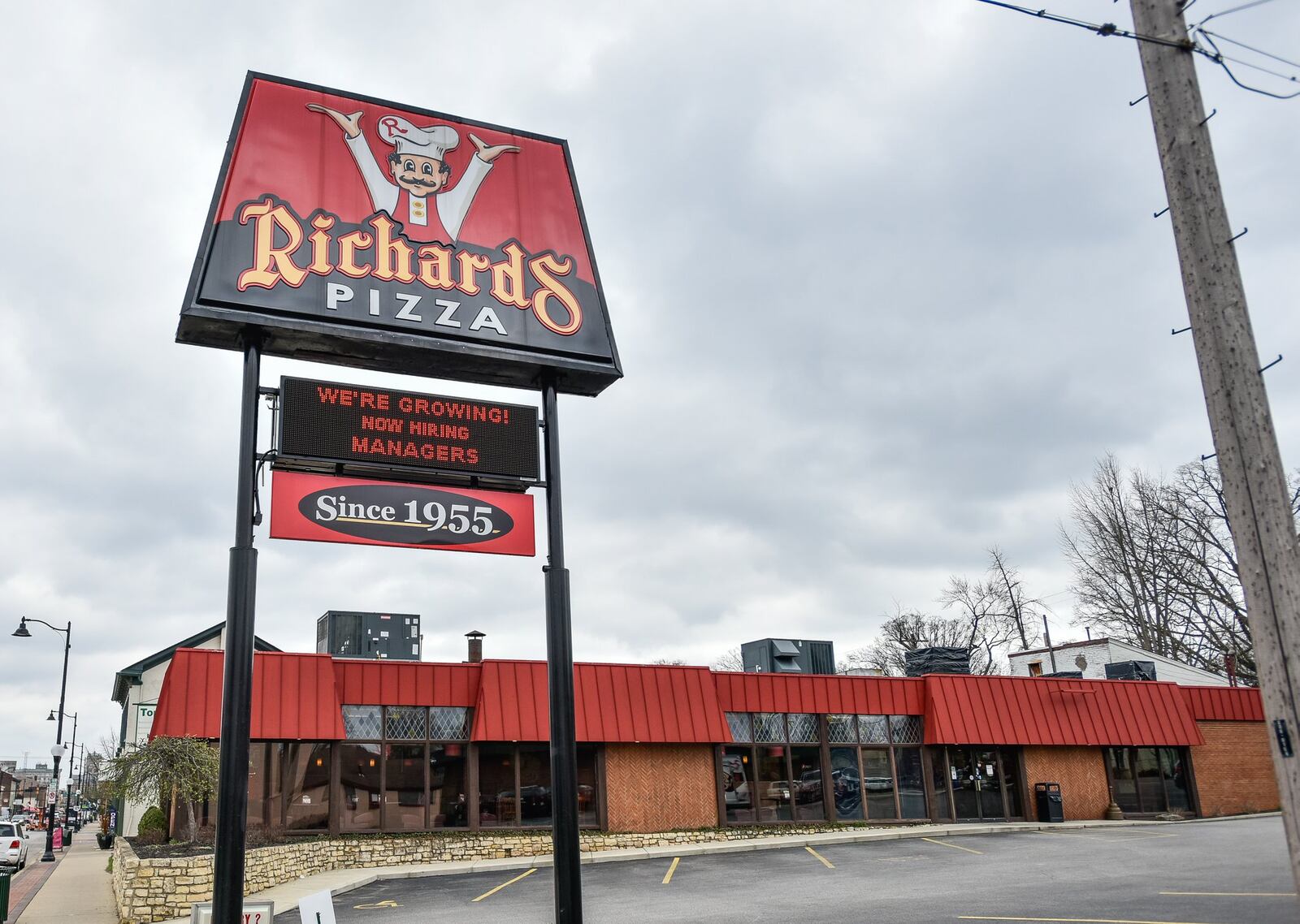 Richards Pizza is located at 417 Main Street in Hamilton as well as other location is Hamilton, Fairfield, Trenton and Monroe. Richards has been serving up steak sandwiches and pizza since 1955. NICK GRAHAM/STAFF