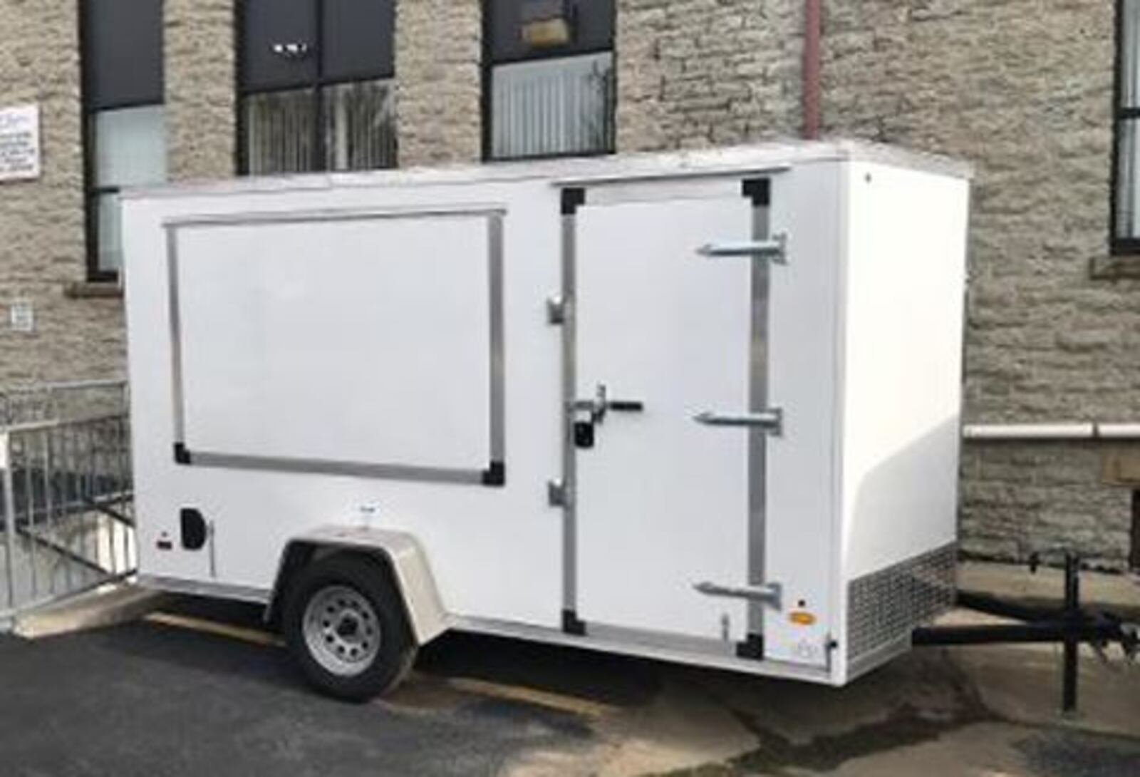 Volunteers from a church-based homeless shelter will use this food trailer to serve the homeless and less fortunate starting Nov. 16 at First United Methodist Church, 120 S. Broad St. The trailer was donated to Serving Homeless Alternate Lodging Of Middletown (SHALOM). SUBMITTED PHOTO