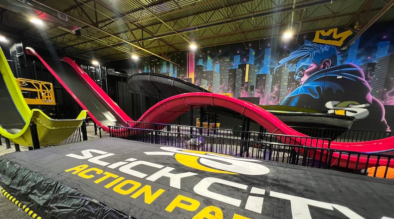 At the core of Slick City Action Park in Springdale is technology, which is used for the slides. Founder and CEO Bron Launsby and co-founder Gary Schmidt developed a slide technology that is similar to waterslide without the water. CONTRIBUTED