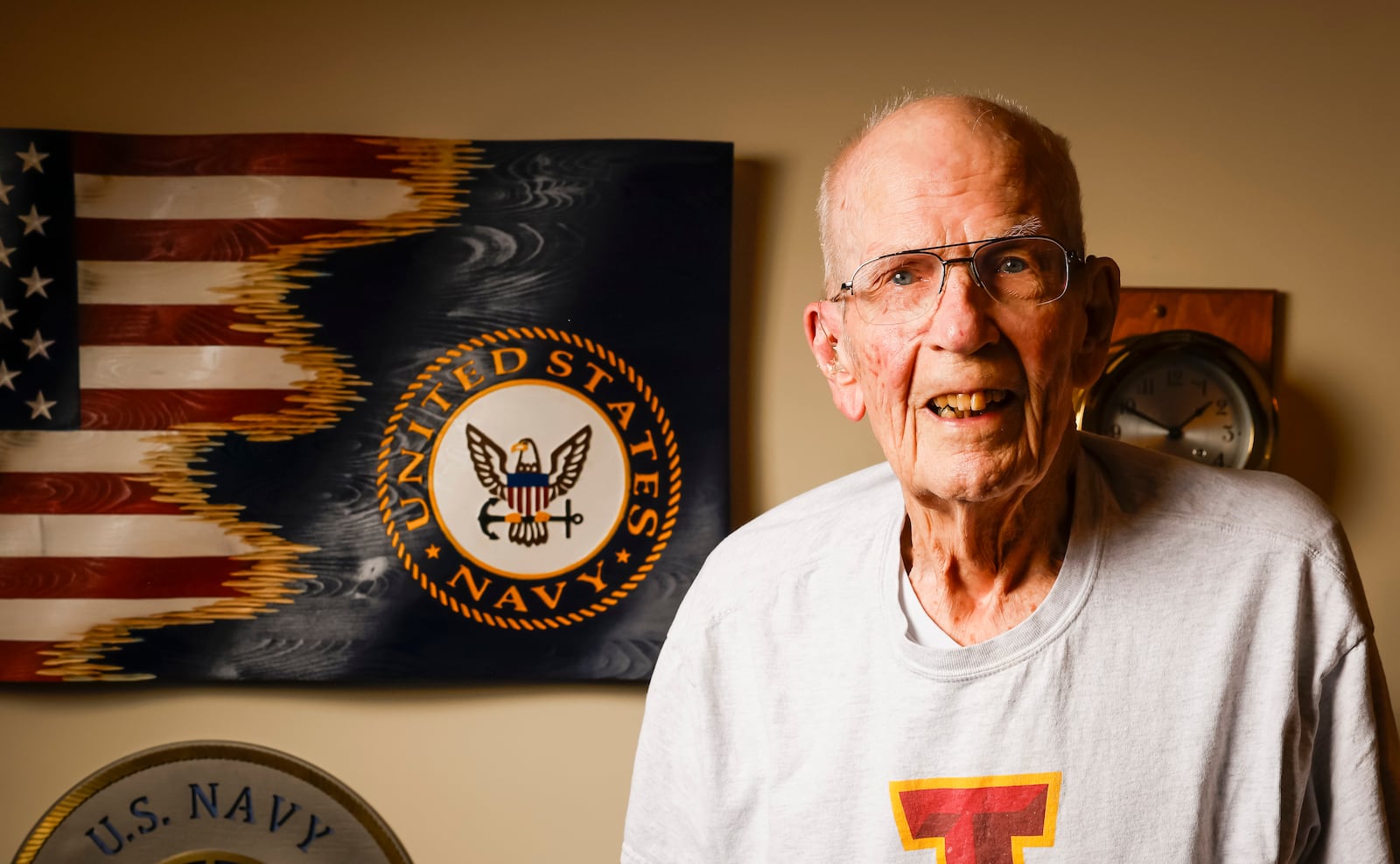 Herman Lorance is a Navy veteran who served during World War II and just celebrated his 100th birthday, NICK GRAHAM/STAFF