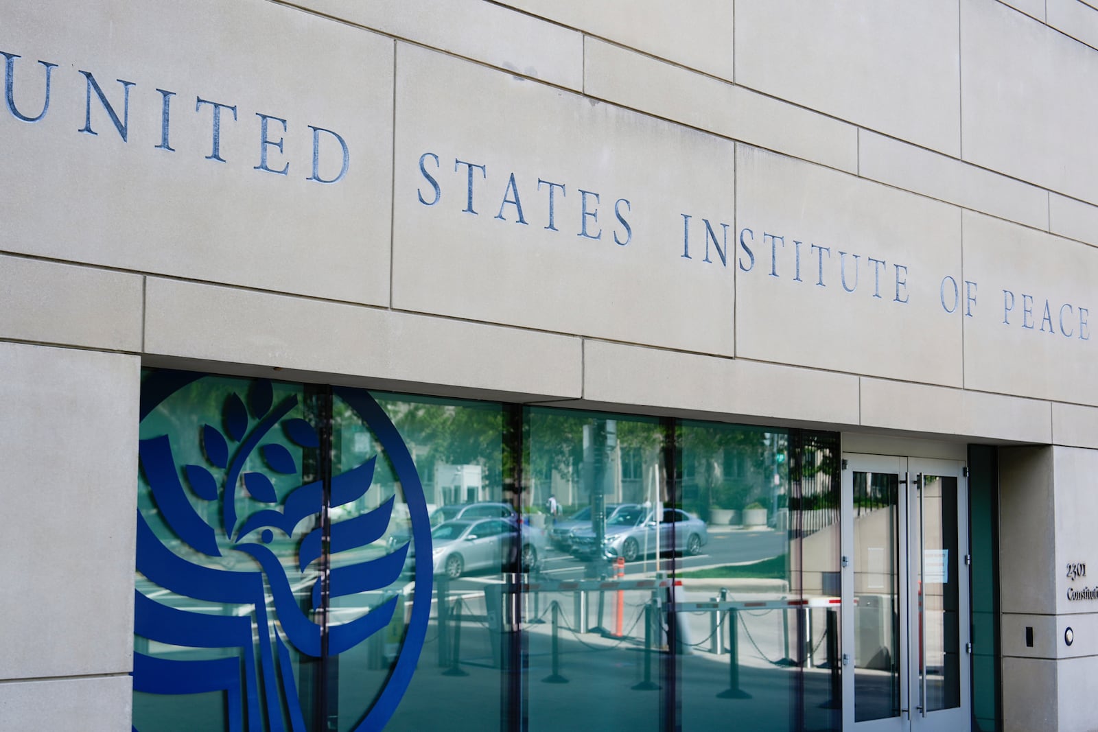 The United State Institute of Peace building is pictured, Monday, May 19, 2025, in Washington. (AP Photo/Julia Demaree Nikhinson)