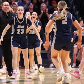 Fairmont beat Pickerington Central 45-41 in a Div. I state semifinal on Thursday, March 12 at University of Dayton Arena. BRYANT BILLING / STAFF