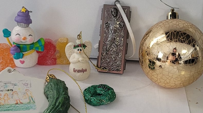 MetroParks of Butler County said these ornaments were left on Christmas trees it recycled in 2026. CONTRIBUTED