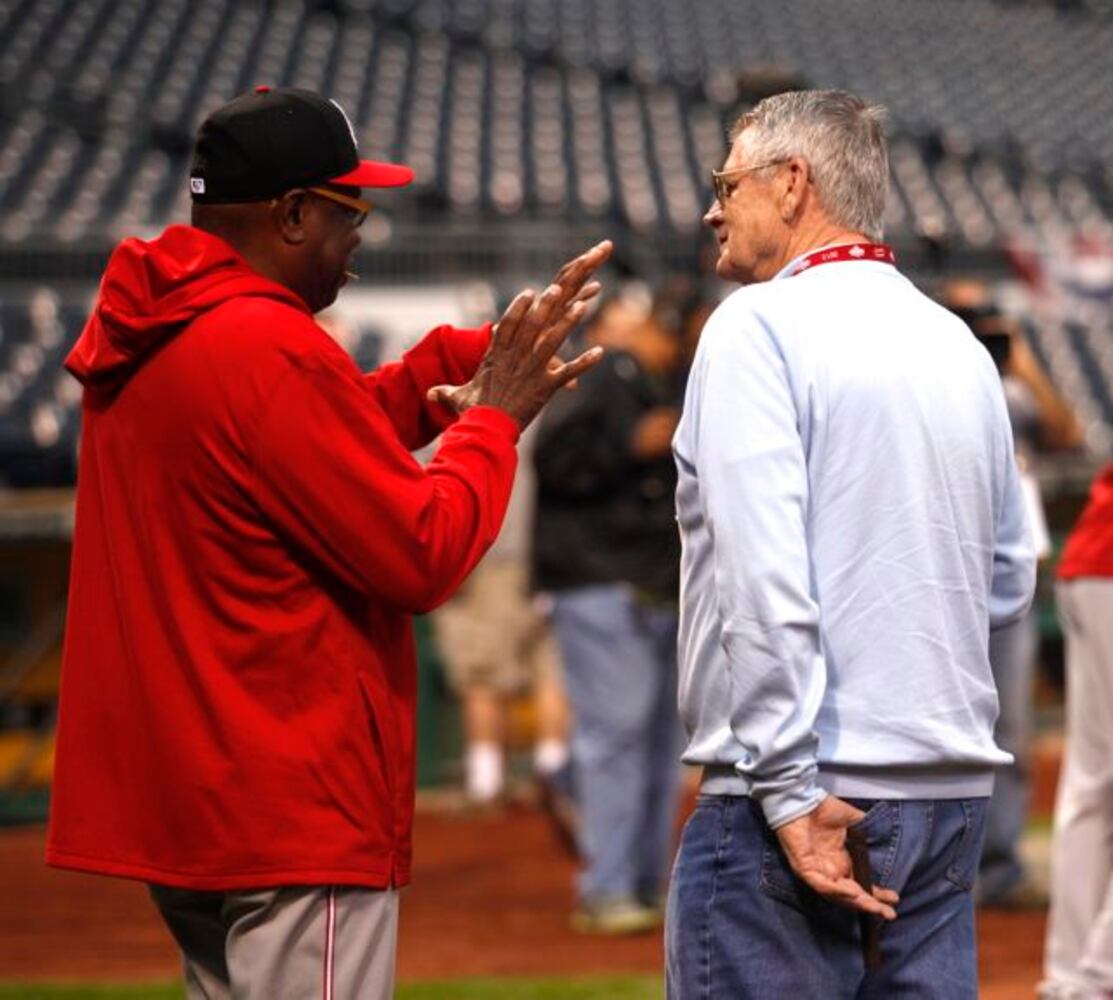 Pirates and Reds work out at PNC Park