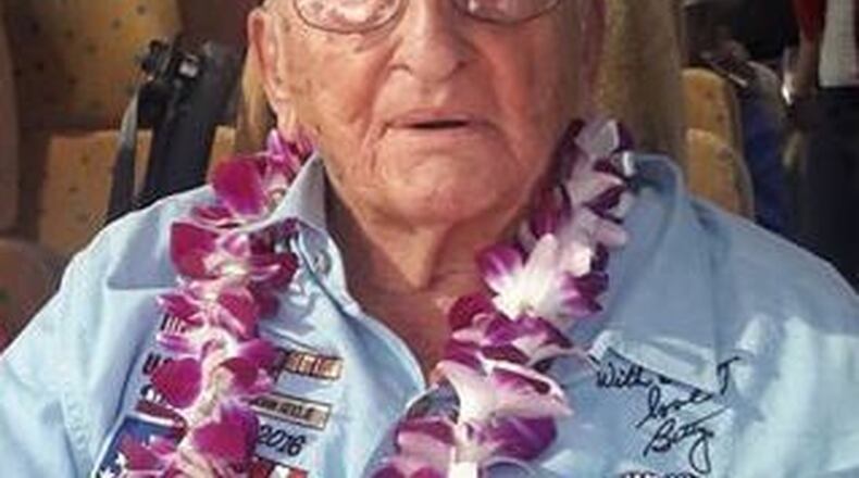 John Seelie, during his trip to Pearl Harbor for the 75th anniversary last year, in a photo from the Facebook page maintained for him by his family.