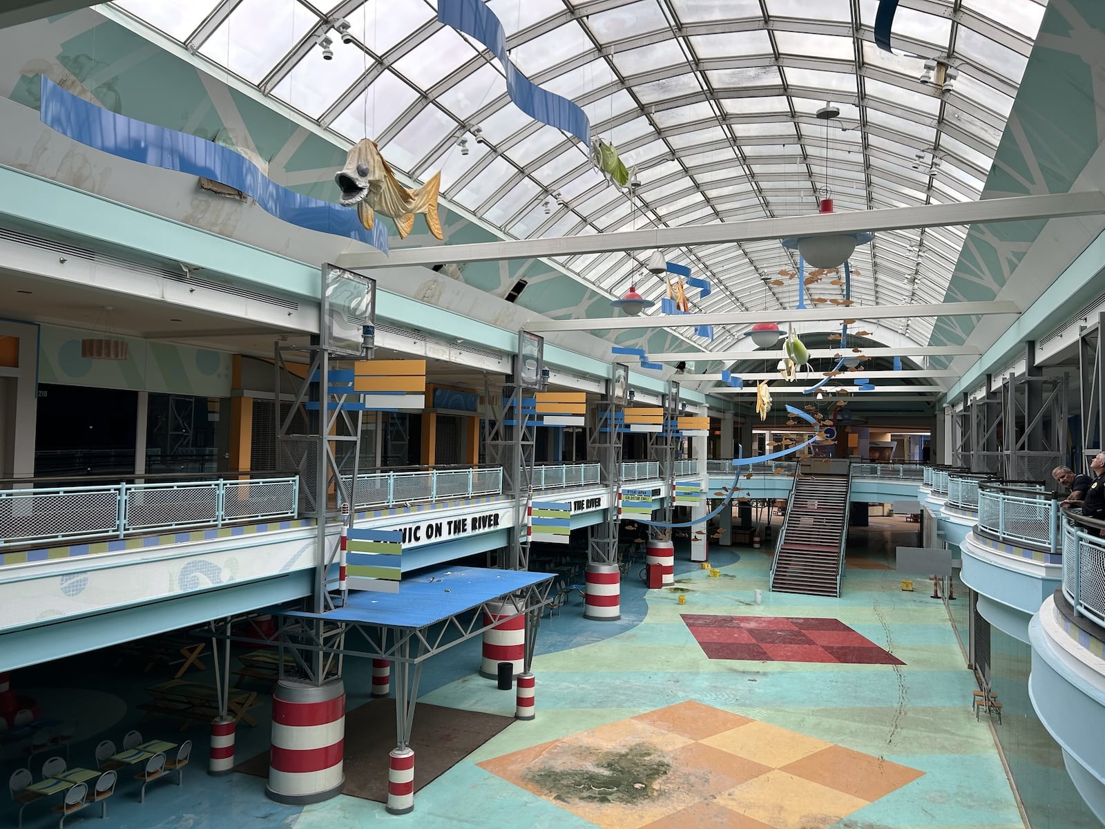 The City of Forest Park shared some "final walk-through" photos on Facebook on Aug. 22, 2025 showing the former Forest Fair Mall/Cincinnati Mills Mall ahead of its demolition. The mall, which straddles the Forest Park and Fairfield border, originally opened in phases in 1988-89 and was a landmark, the second-largest mall in Ohio at the time. It featured up to 200 stores in more than 1.5 million square feet. CONTRIBUTED/FOREST PARK