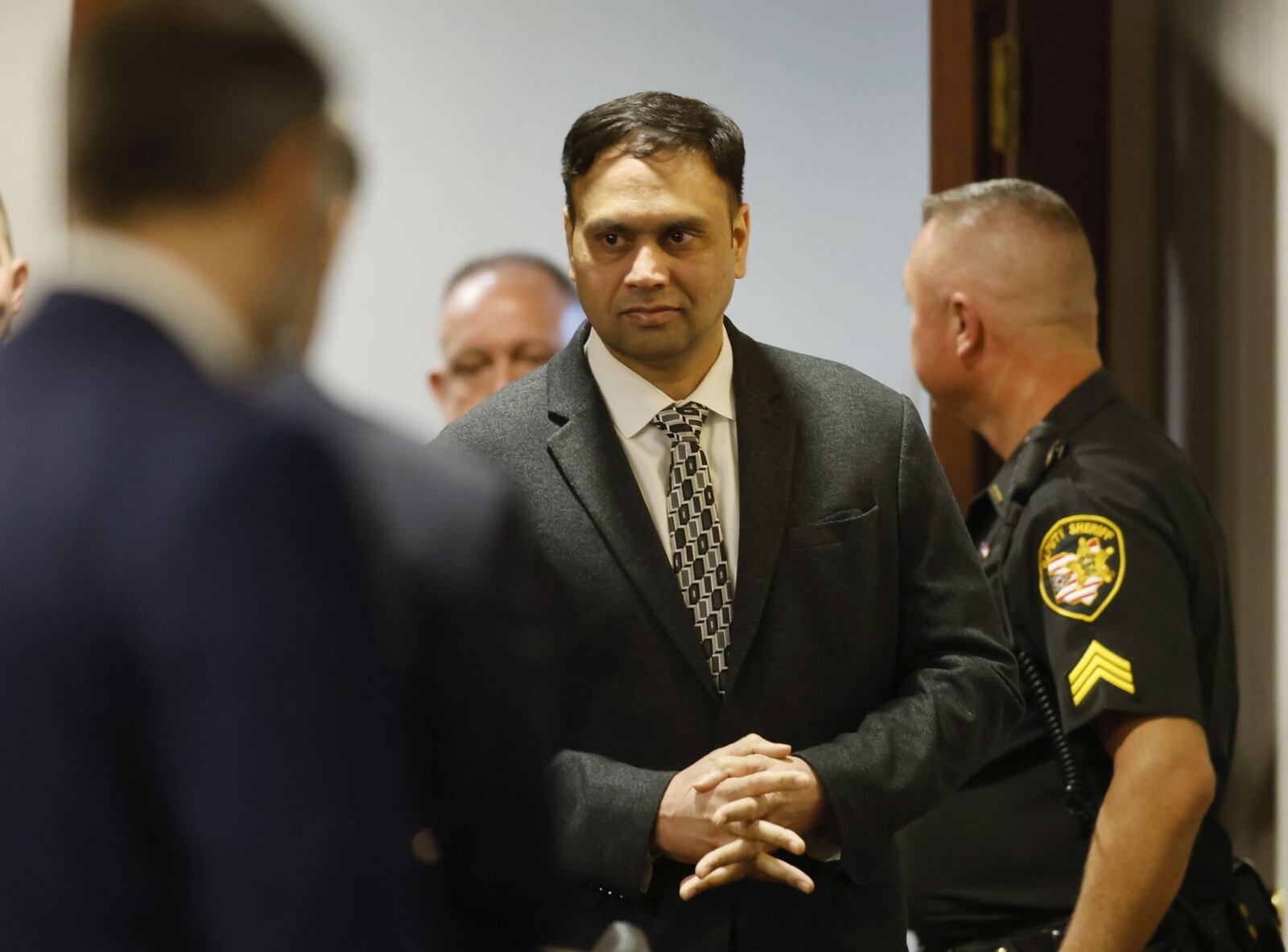 The jury trial of Gurpreet Singh, charged with allegedly shooting and killing four family members in 2019 in West Chester Township, started with preliminary motions and jury selection Monday, Oct. 3, 2022 in a new super courtroom in Butler County Common Pleas Court in Hamilton. NICK GRAHAM/STAFF