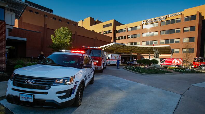 Hospital executives around Greater Cincinnati on Friday stated hospitals in the region are safe, and had always been safe, places for people to seek aid for medical emergencies. NICK GRAHAM/FILE
