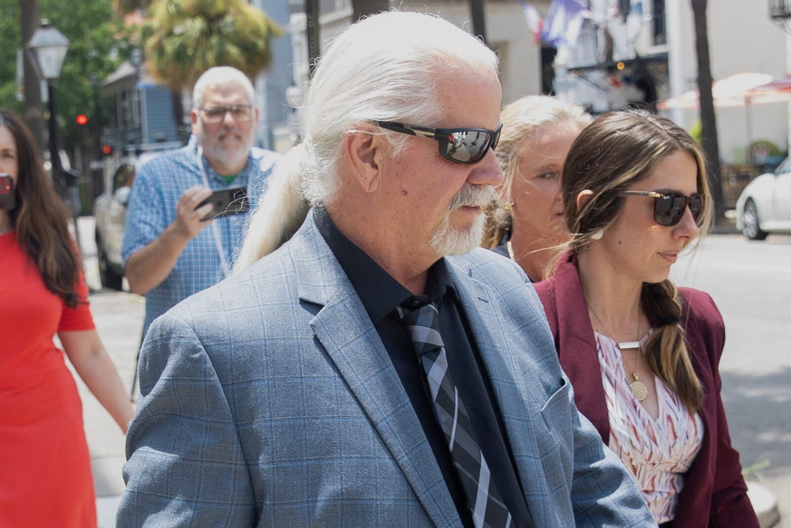Bhagavan "Doc" Antle leaves the Charleston federal courthouse Tuesday, July 8, 2025 pleaded guilty to two conspiracy charges on Nov. 6, 2023, for illegally trafficking animals and trying to cover it up by laundering the money in Charleston, S.C. (Andrew Whitaker/The Post And Courier via AP)