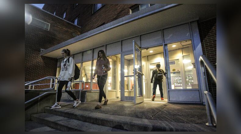 Students at the University of Dayton's Marycrest residential complex say they are preparing to leave campus Tuesday night, March 10, 2020. JIM NOELKER/STAFF
