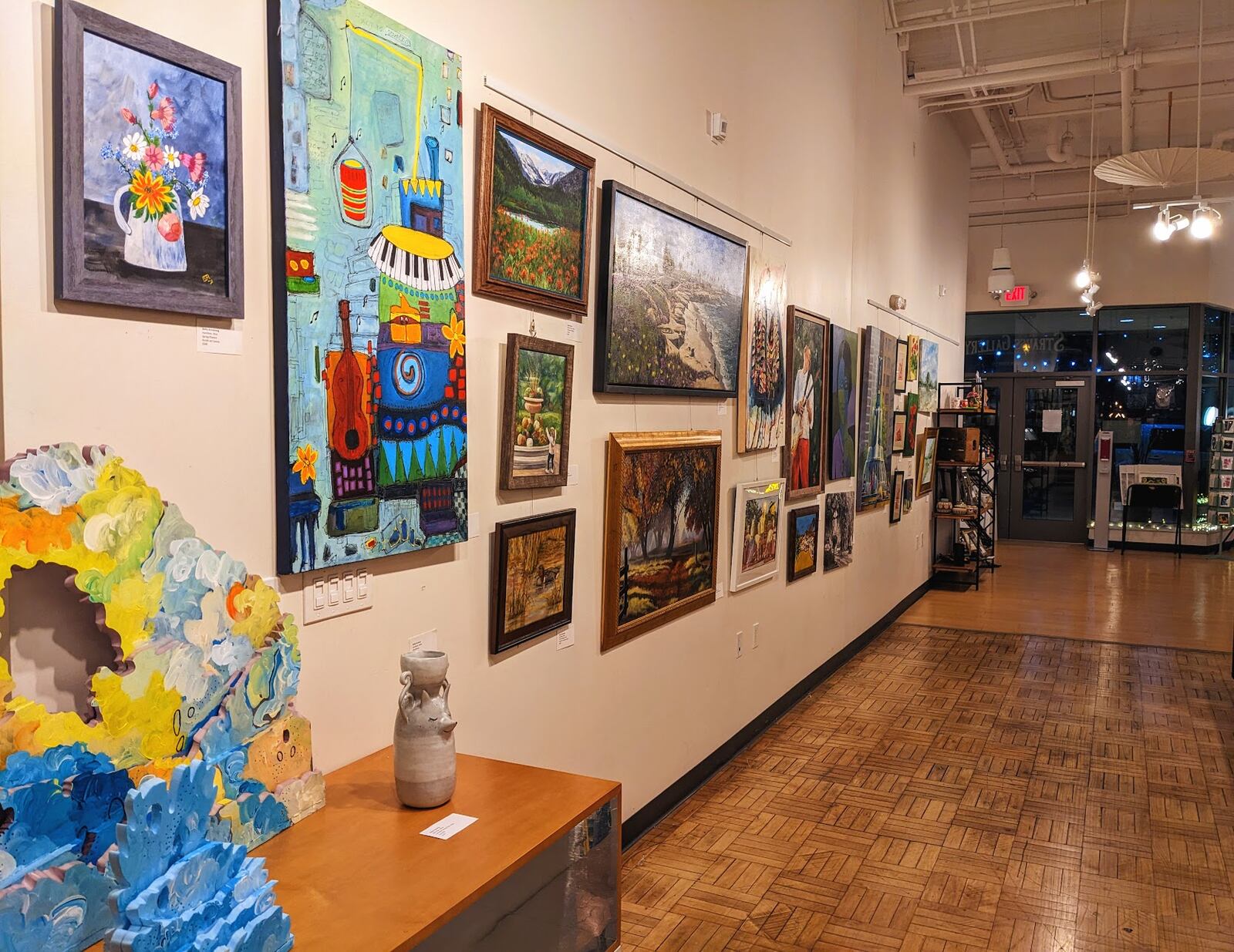 File photo: The "New Views" exhibit by the Women's Arts Club of Hamilton is seen here at The Strauss Gallery on High Street. It ran Feb. 4 to March 3, 2023. CONTRIBUTED/STRAUSS