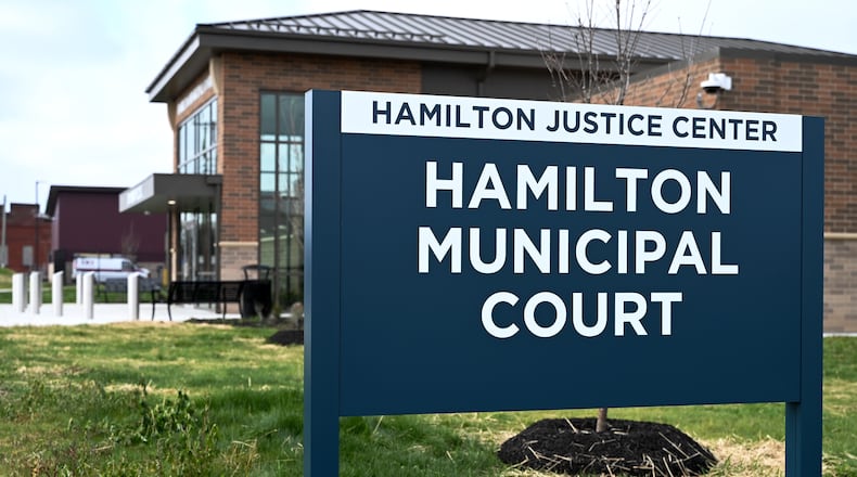 The Hamilton Police Department has begun the move-in process to the 64,000-square-foot, $32 million Hamilton Justice Center that spans from South 8th Street to Hanover Street, and sits across from the Butler County Sheriff's Office. The police department will move in this month and the courts will move in early 2025. MICHAEL D. PITMAN/STAFF