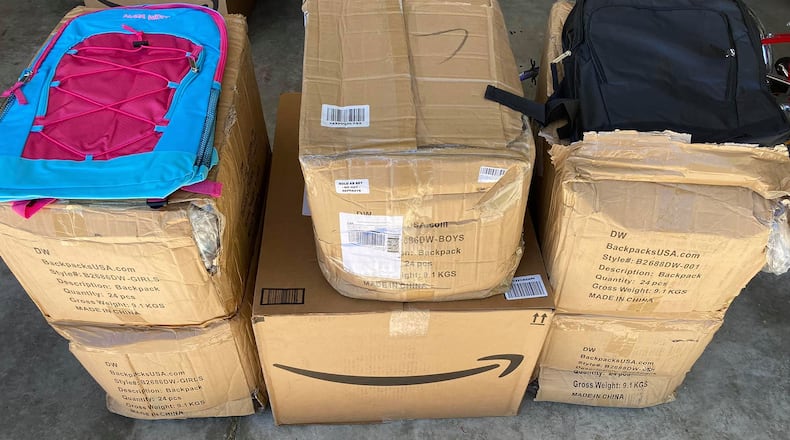 Dougie & Ray's was able to get 150 backpacks for its back-to-school program where they provide in-need students a bag filled with school supplies. The backpacks were made possible with a $2,500 donation from Rollhouse Entertainment, a bowling alley on Ohio 4 in Fairfield. PROVIDED