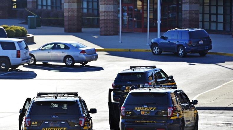 National school security expert Ken Trump says most school shootings, such as the one in 2016 at Madison Junior/Senior High School, see school officials follow a pattern in working back to a normal routine. STAFF FILE PHOTO/2016