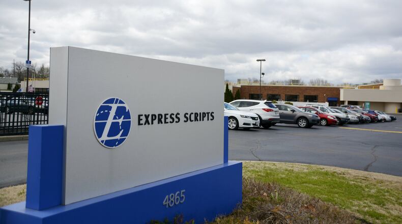 Express Scripts will move all its 304 employees from its Warren County operations to Fairfield in the third quarter of 2018. That will increase staffing levels in that location to 756, and move the company up the list of Fairfield’s top employers. MICHAEL D. PITMAN/STAFF