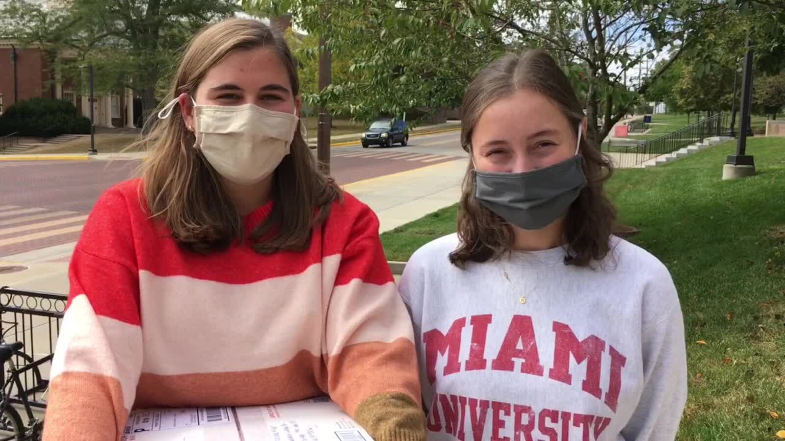 Miami University students at the school's main Oxford campus are making big adjustments to being in school during the coronavirus.