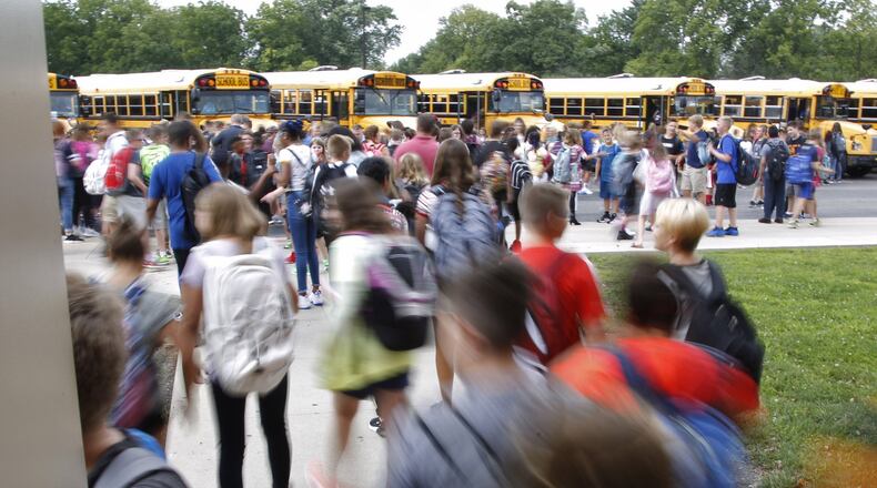 Schools are normally crowded places, so education and health leaders are weighing possibilities on reopening school buildings in the fall. TY GREENLEES / STAFF