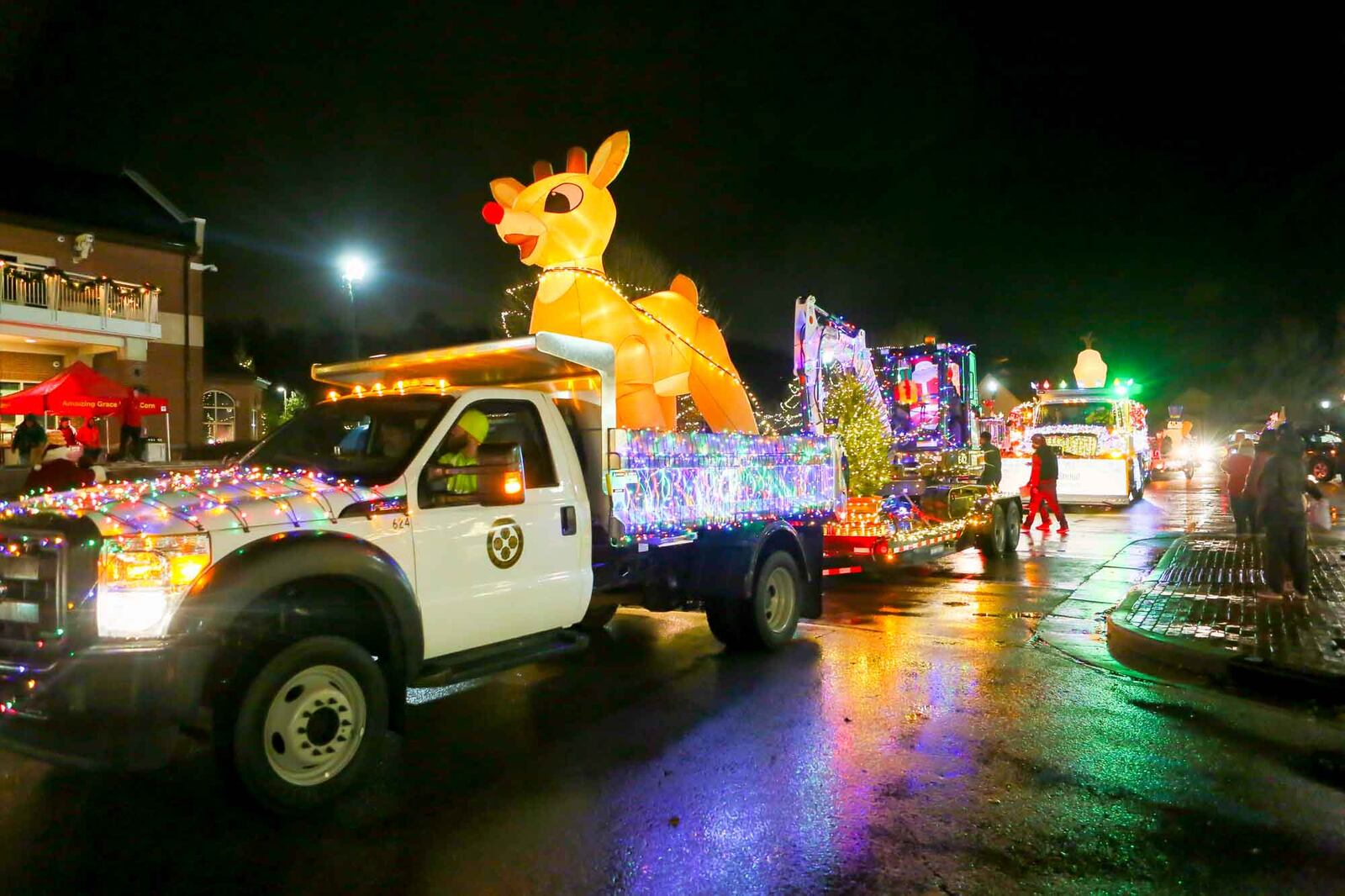 Scenes from the first ever Fairfield Parade of Lights, and the lighting of the Village Green Park, Sunday, Dec. 1, 2019. GREG LYNCH / STAFF