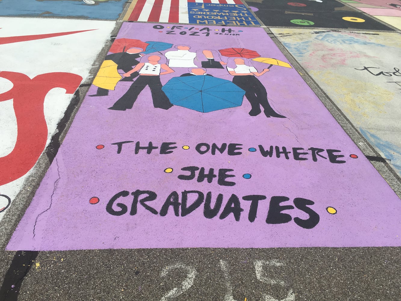 Lakota West High School parking lot spaces