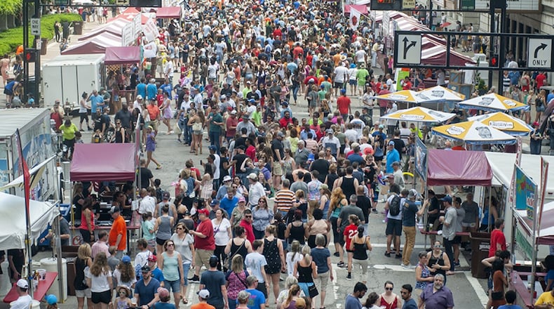 File photo: The Taste of Cincinnati kicked off along Fifth Street on May 25, 2019. JOSEPH FUQUA II/FOR WCPO
