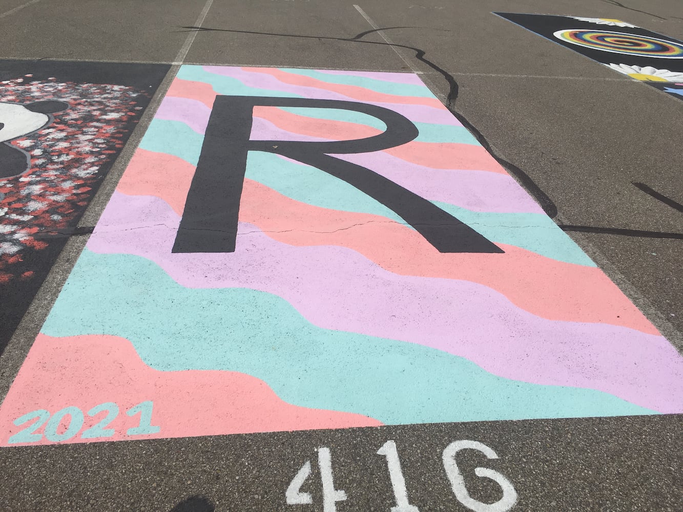 Lakota West High School parking lot spaces