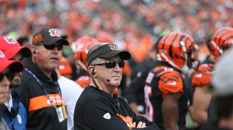 Paul Sparling on the Bengals' sideline. CONTRIBUTED