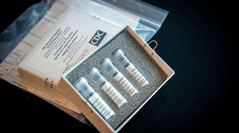 This is a picture of CDC s laboratory test kit for severe acute respiratory syndrome coronavirus 2 (SARS-CoV-2). CDC tests are provided to U.S. state and local public health laboratories, and Department of Defense laboratories. (Courtesy of CDC)