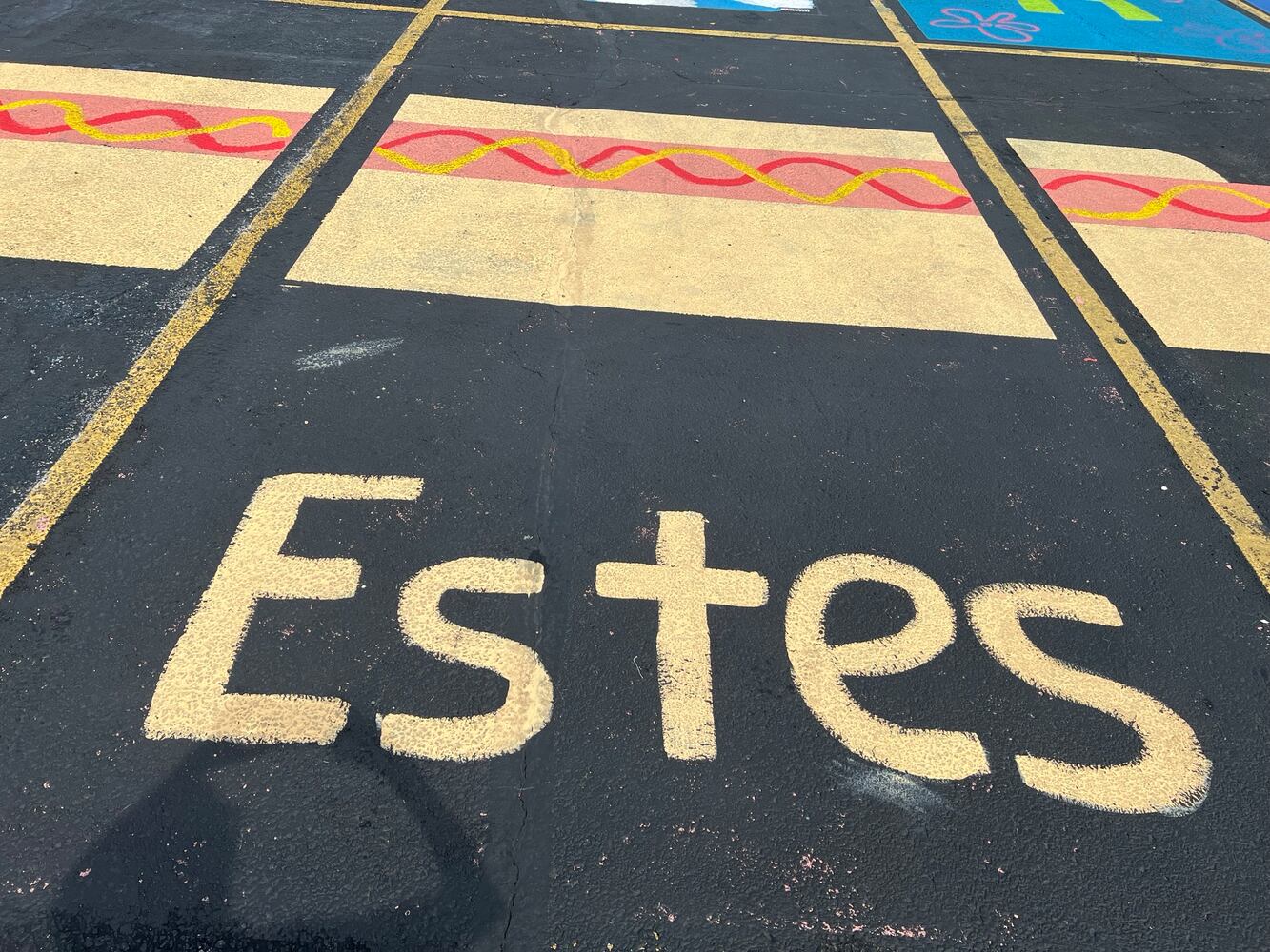 Badin High School senior parking lot spaces
