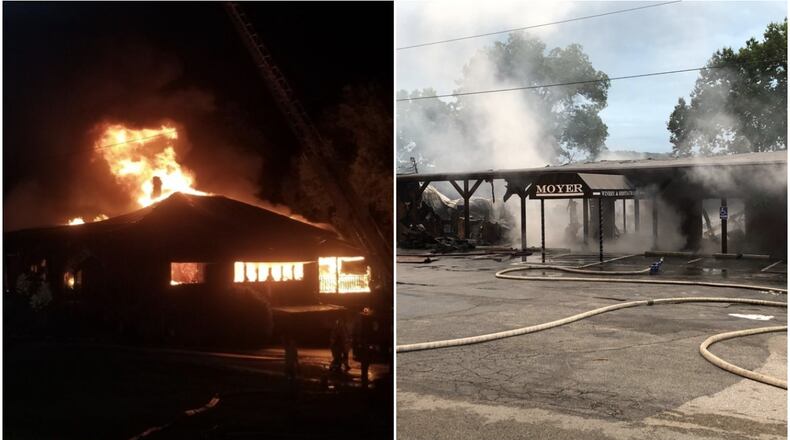 A firefighter is recovering and the Adams County community is reeling after an overnight fire destroyed a decades-old winery. CONTRIBUTED BY WCPO-TV