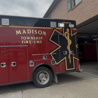 Fire crews from Trenton and Madison, St. Clair and Fairfield Townships responded to a structure fire at Woodsdale Duke Energy Generating Station at 3:35 a.m. Friday, March 27, 2026. BRYN DIPPOLD/STAFF